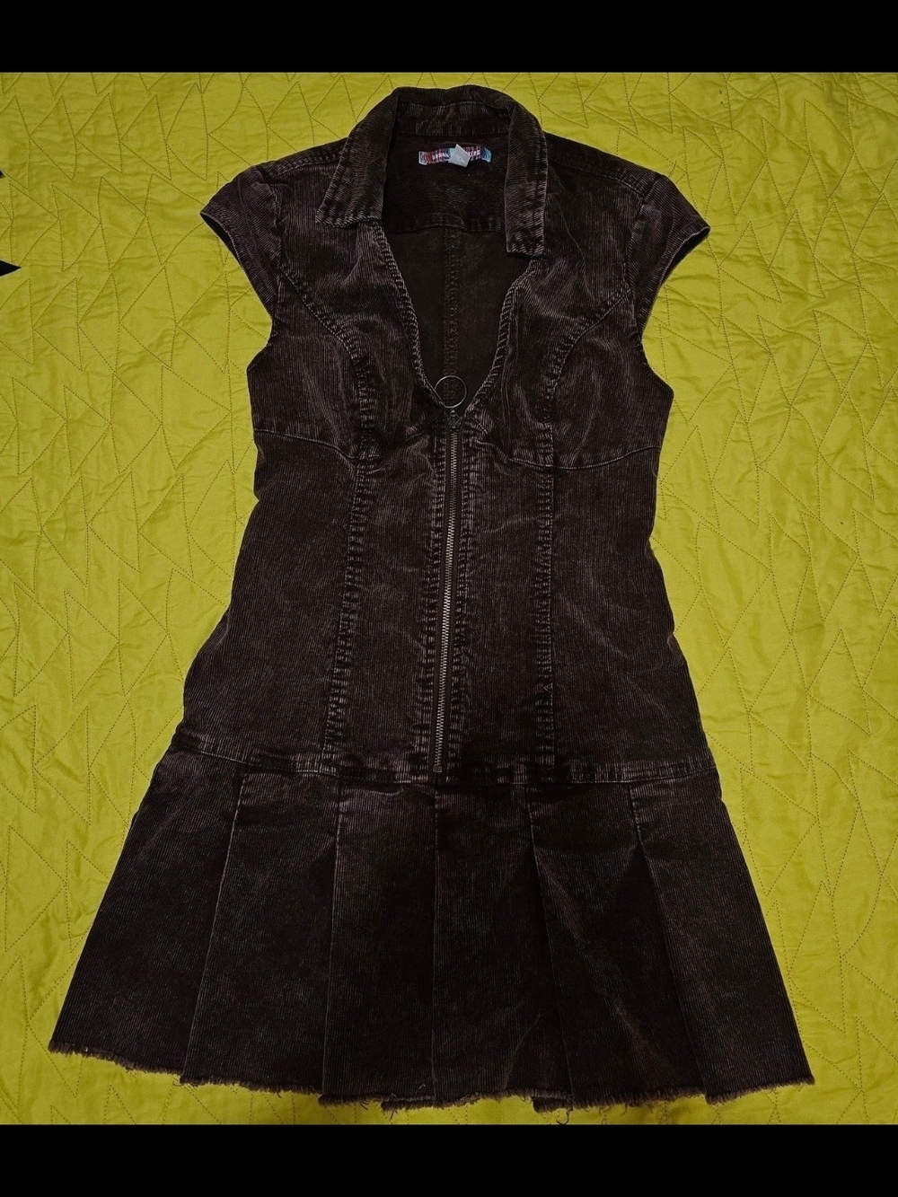UO Jazzy corduroy mini dress  Urban outfitters cowgirl dress country size medium - Picture 5 of 8